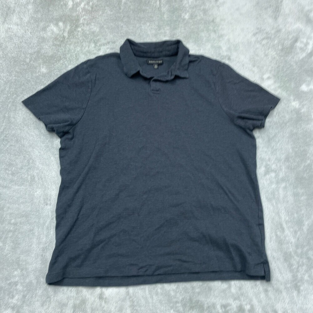 Banana Republic XX-Large Navy Blue Cotton Polo Shirt Casual Fit a1609